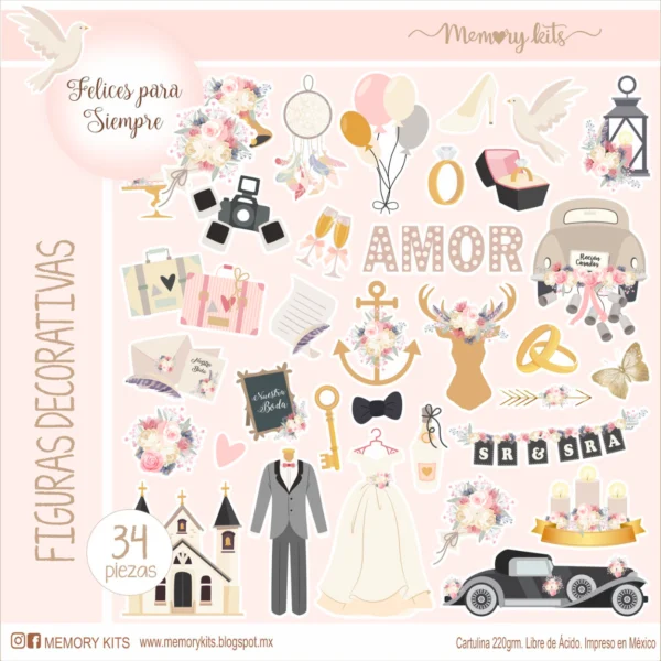 Die Cuts Felices para Siempre