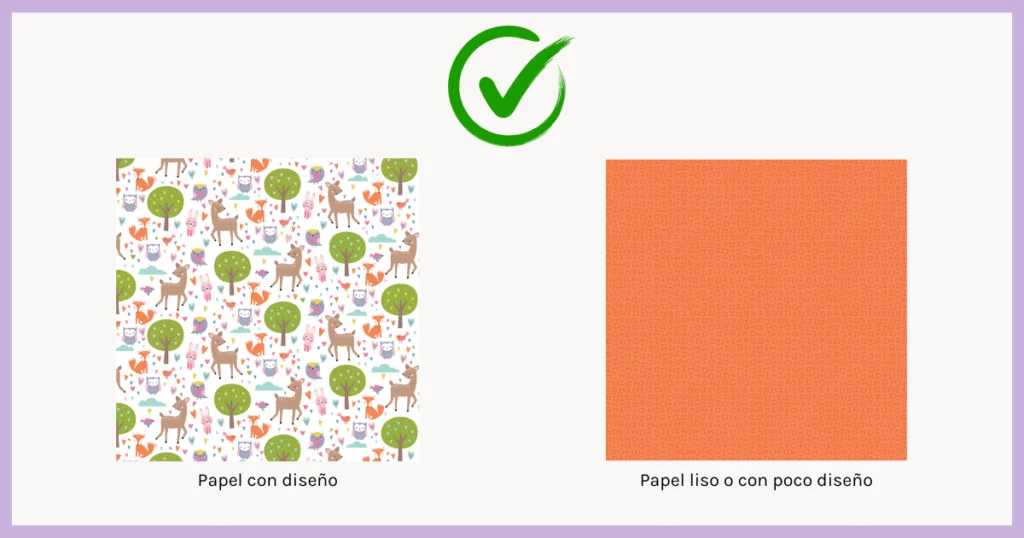 Combinar papeles de scrapbook