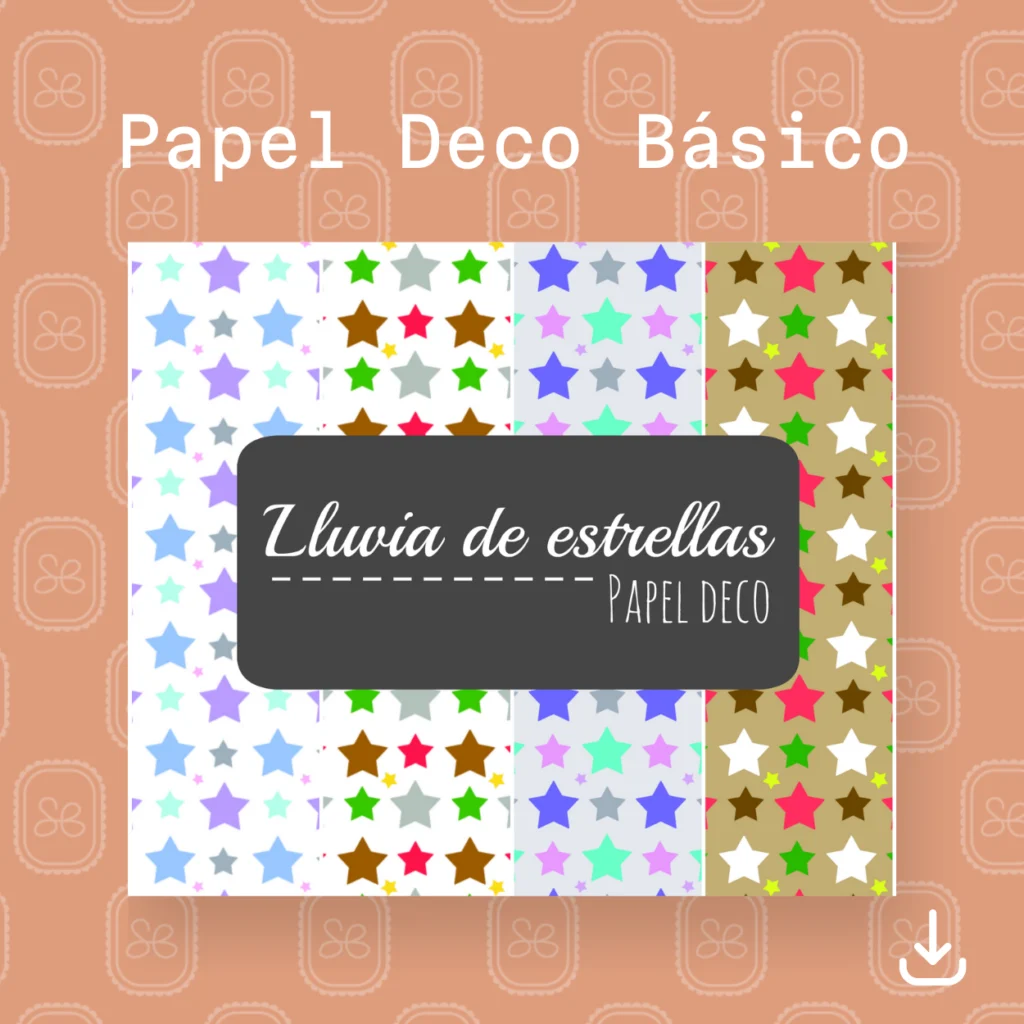 Papel digital de lluvia de estrellas