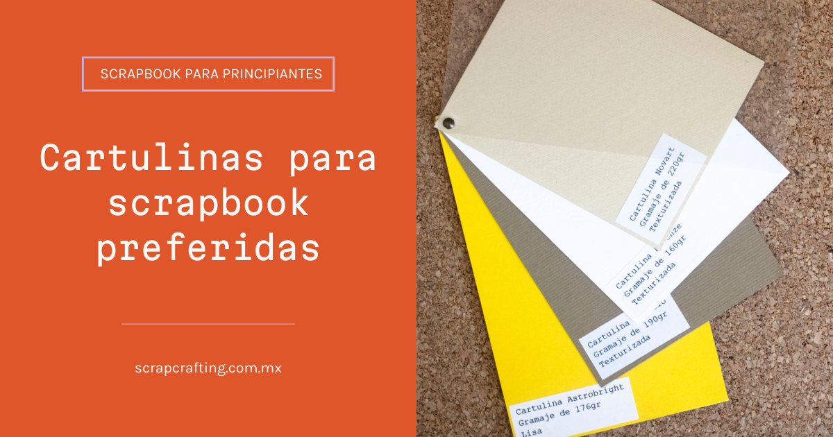 Cartulinas para scrapbook