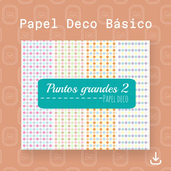 Papel digital de puntos grandes